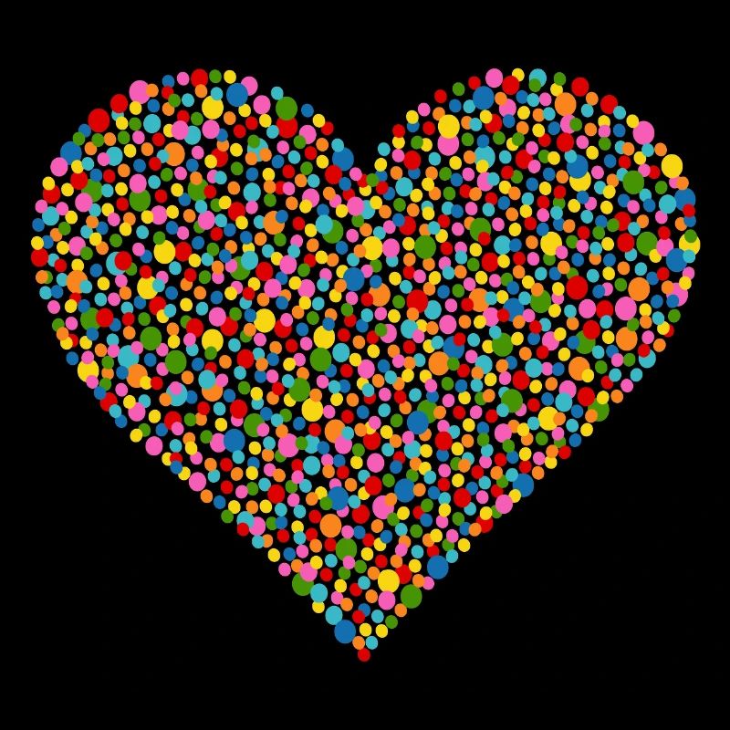 Konfetti Herz