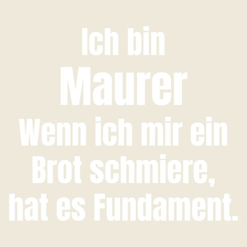 Bricklayer smears bread has foundation