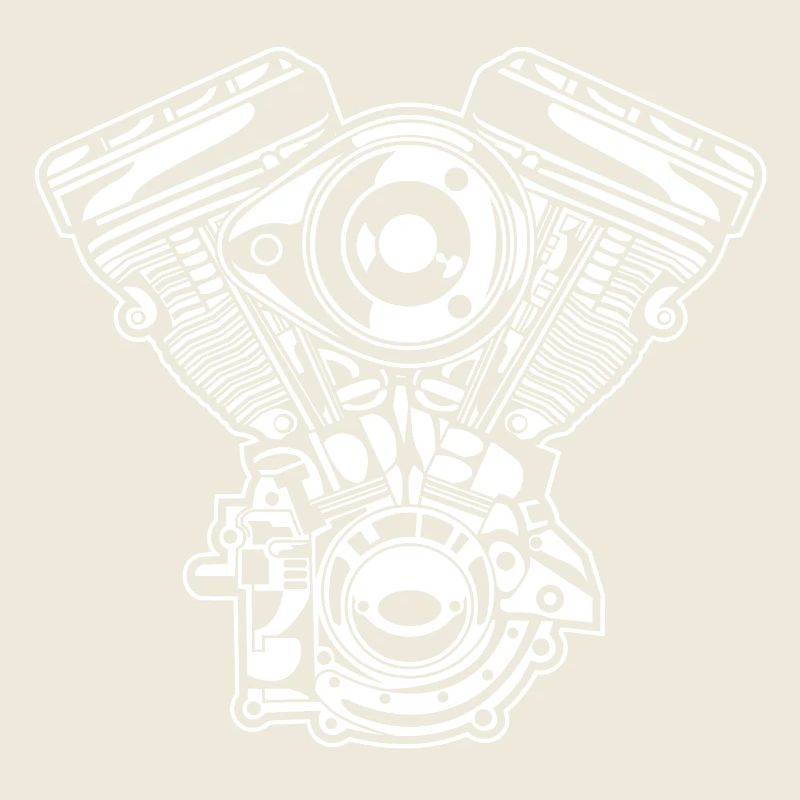 Motorcycle Engine / Engine 01_white