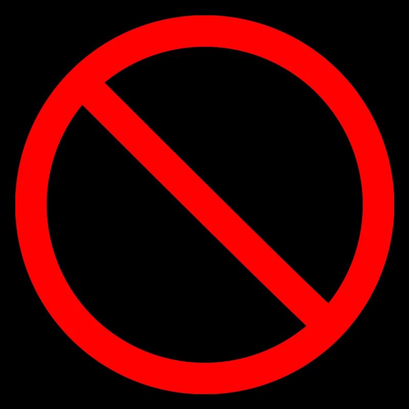 panneau d'interdiction