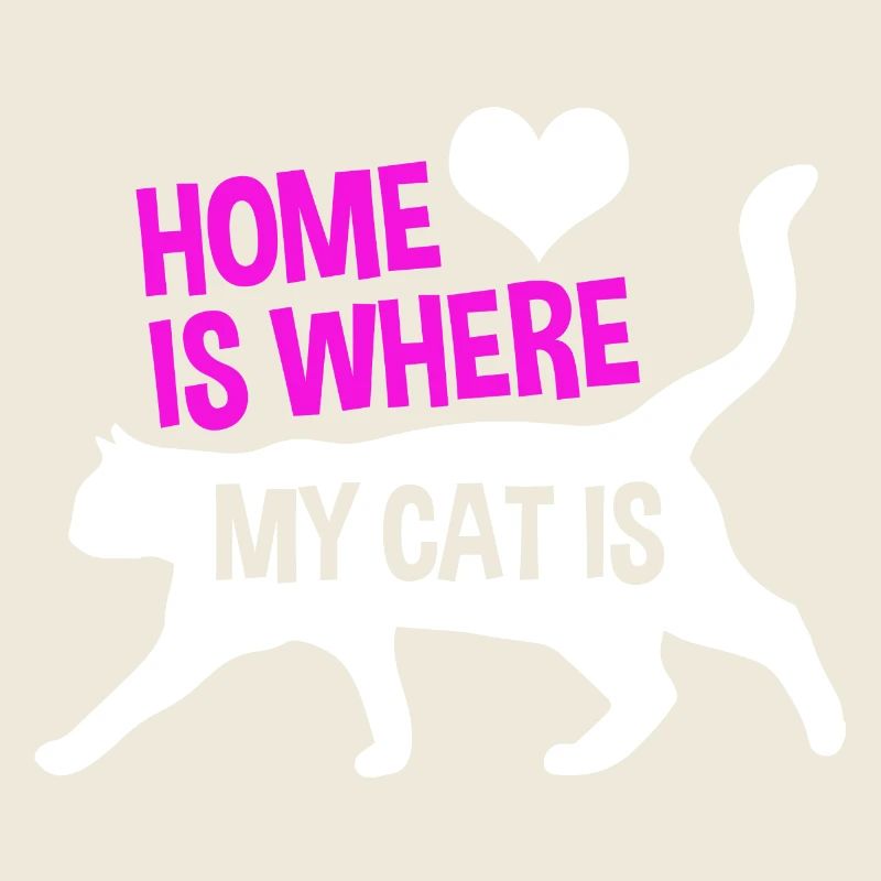 La maison est où mon chat est-cadeau d'amant de chat