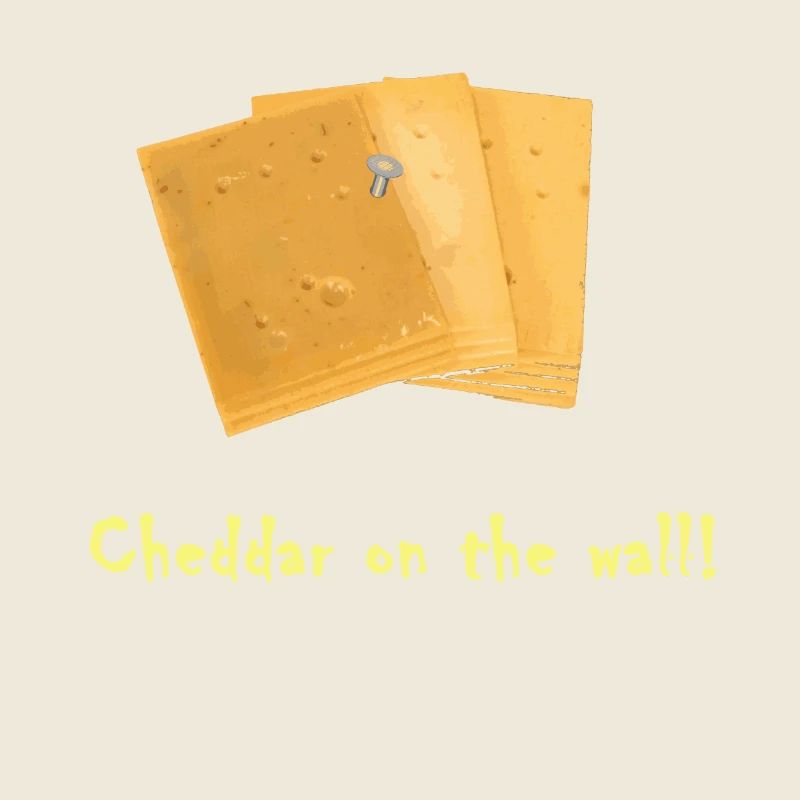 Cheddar on the wall Cheese Cheese Rock Music