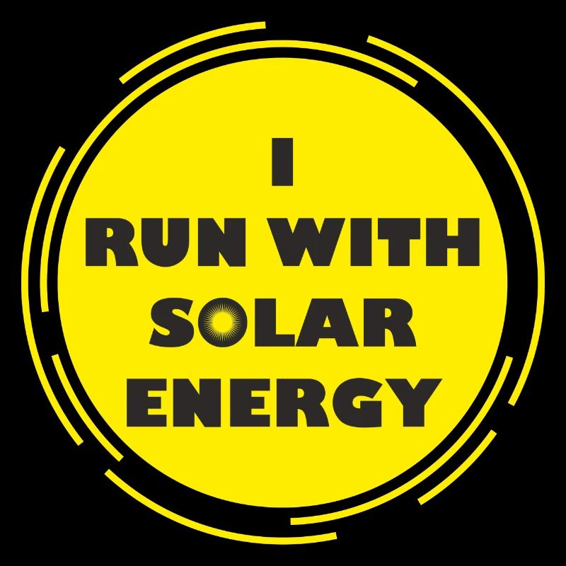 course drôle avec la conception de l'énergie solaire