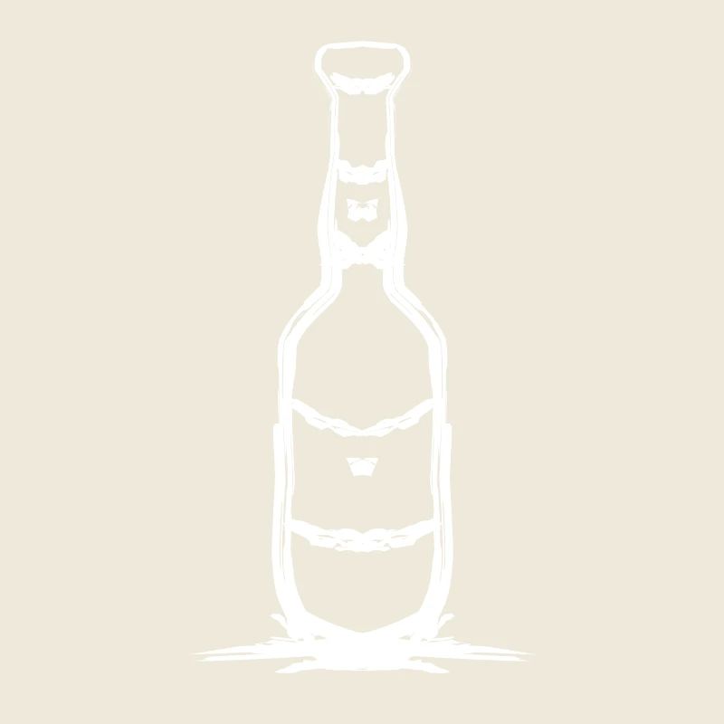 Conception de bouteille simple en blanc