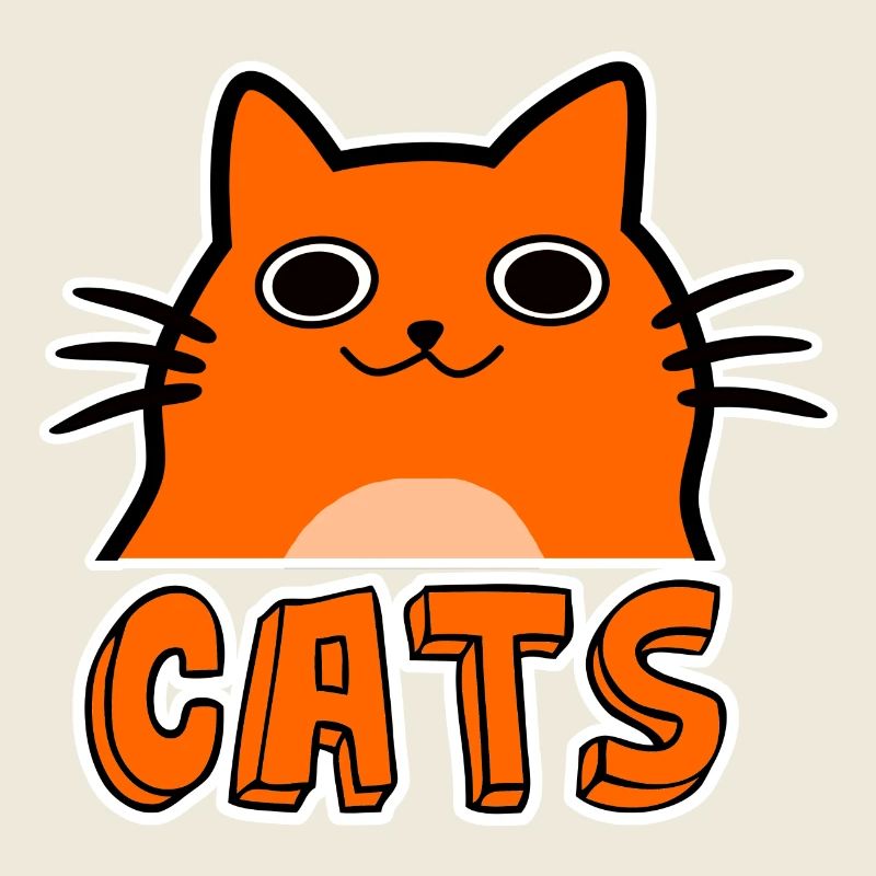 Süße Comic Katze