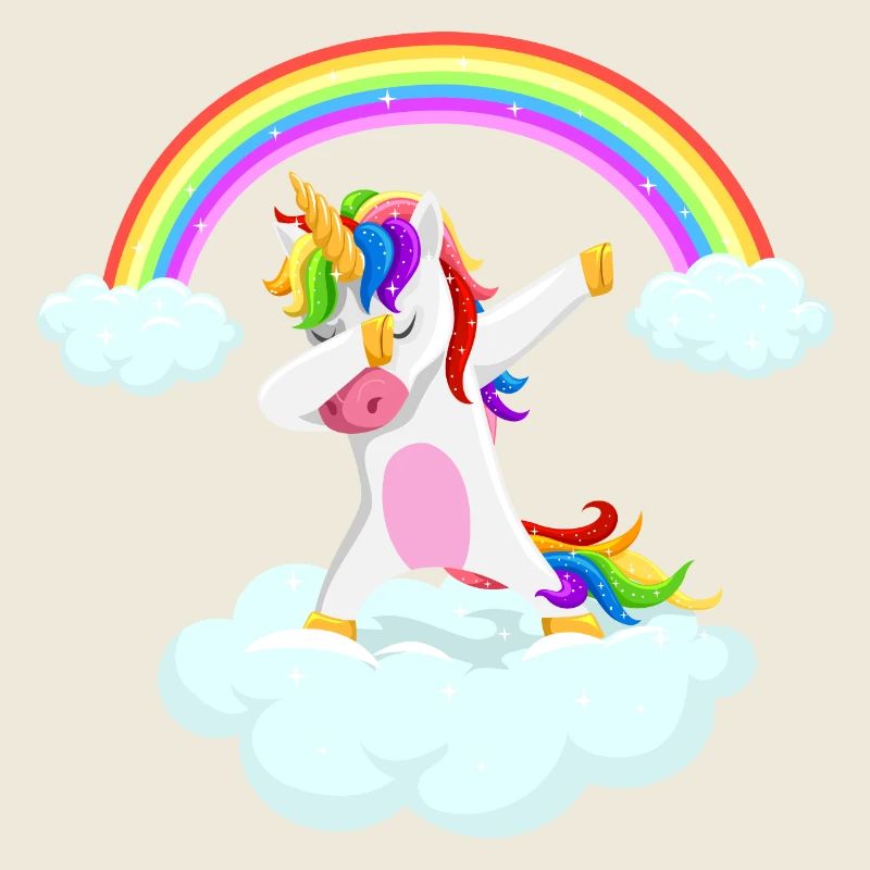 Dabbing unicorn geschenk idee einhorn Regenbogen
