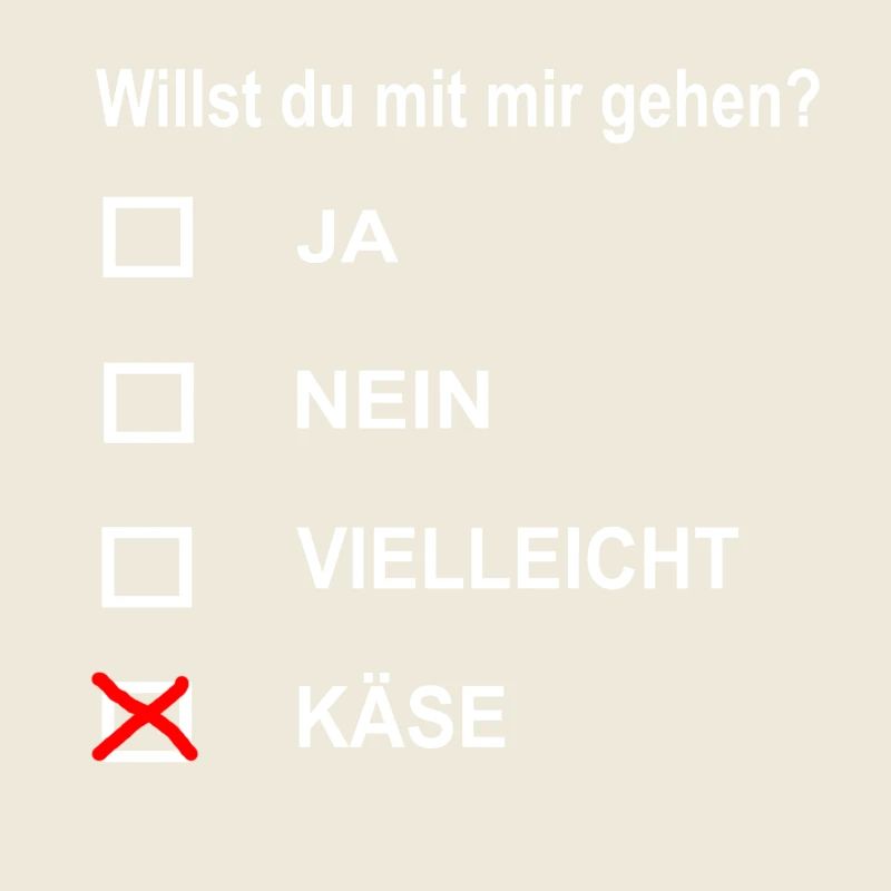 Willst du mit mir gehen? lustige Geschenkidee