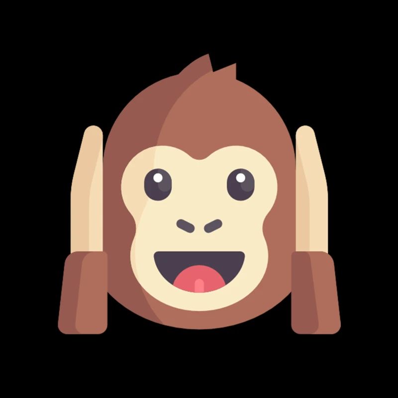 cute monkey emoticon