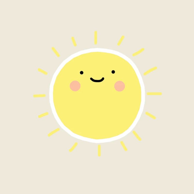 Sun smiley heureux