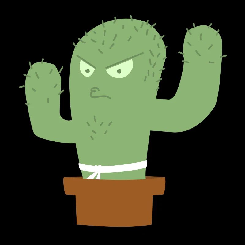 Combattant de cactus en colère