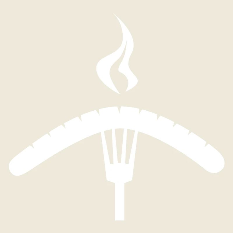 Grilled sausage with flame – BBQ motif