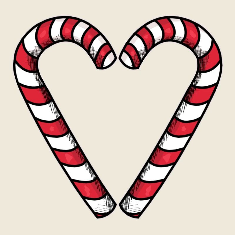Candy Cane Heart
