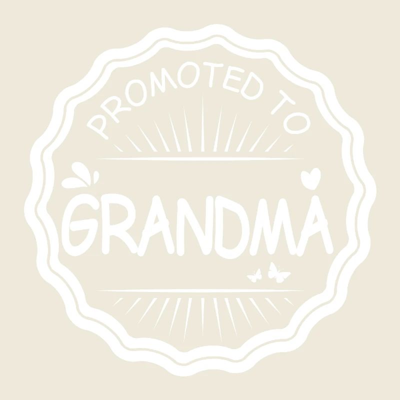 Promu à grand-mère Blanc - Idée cadeau