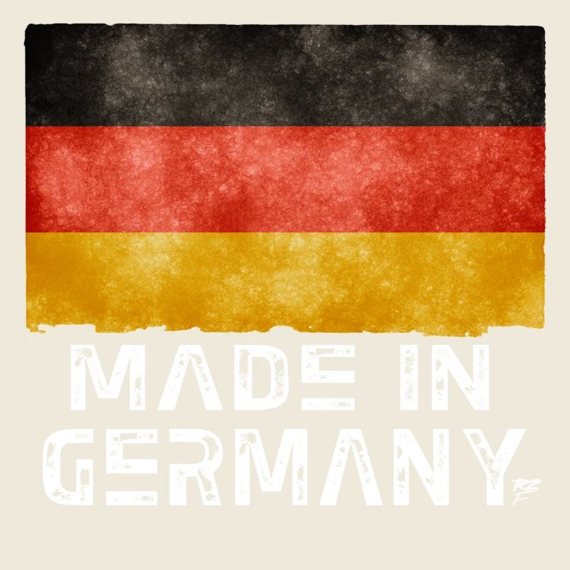 Drapeau Made in Germany – Style vieilli