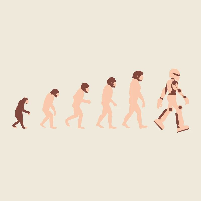 Theorie der Evolution Roboter Zukunft - Geschenkid