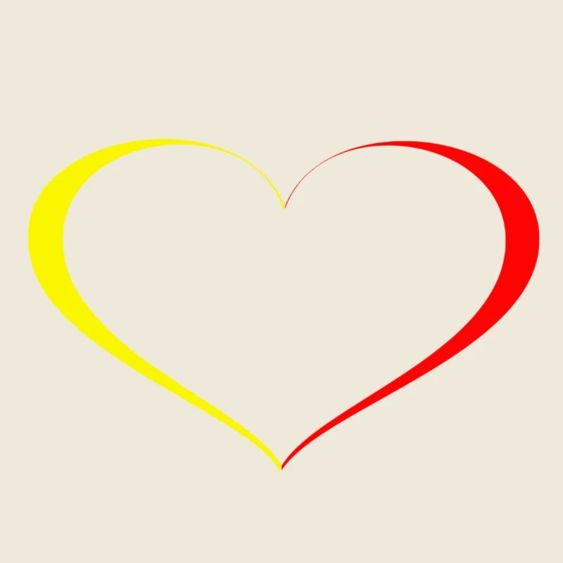Coeur Jaune Rouge