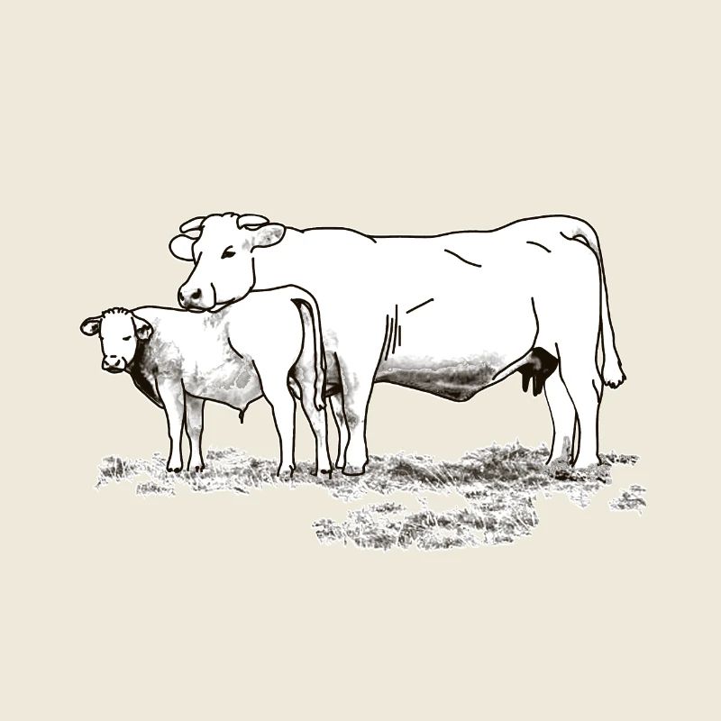 Vache avec veau