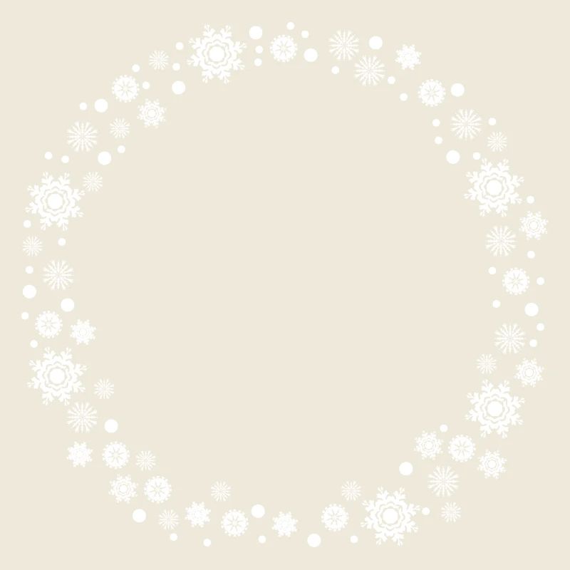 cadre de flocons de neige d'hiver