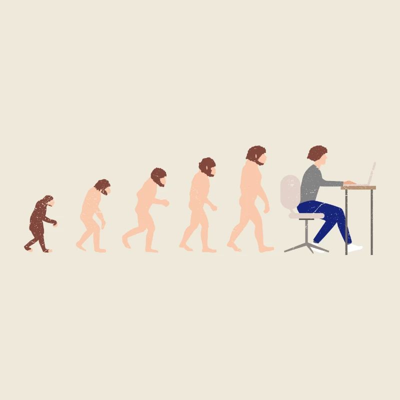 Evolution Entwickler Programmierer Lustiges Gift