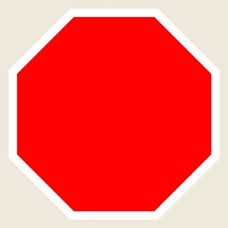 Stop sign template + YOUR TEXT