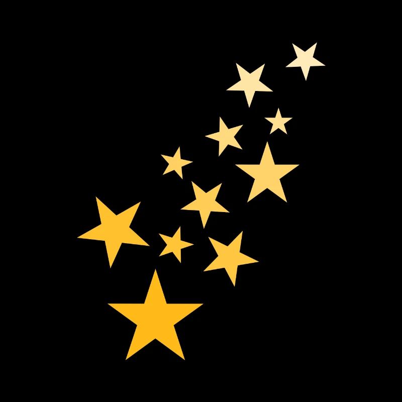 Star asterisk pattern starry sky