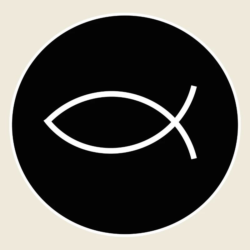 Jésus poisson blanc Ichthys poisson poisson poisson