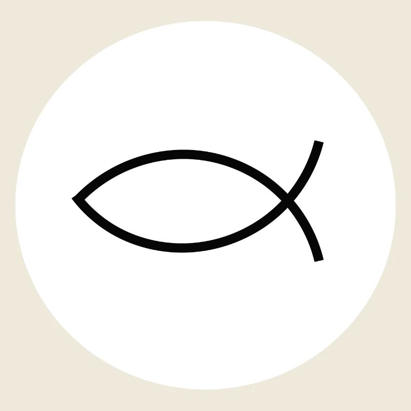 Jésus poisson noir blanc ichthys poisson poisson poisson