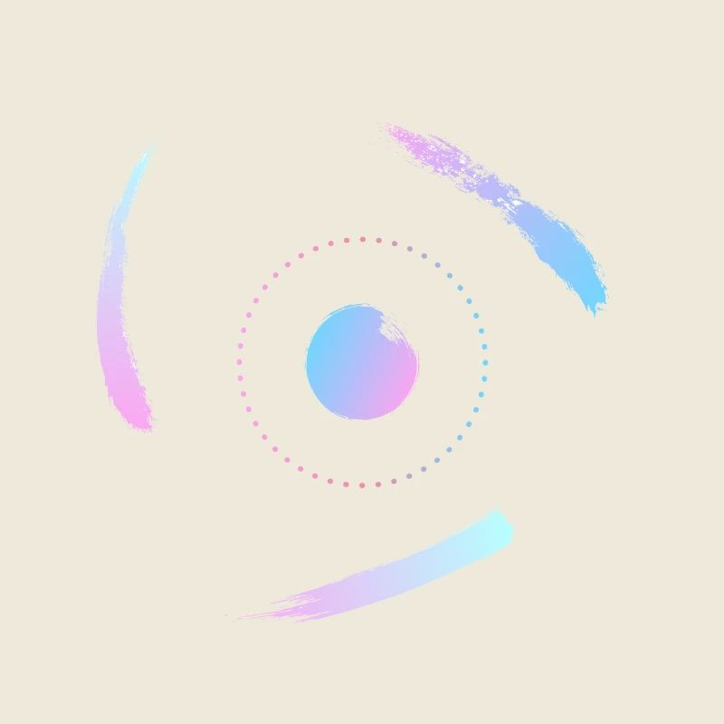 Electrons orbiting the atom