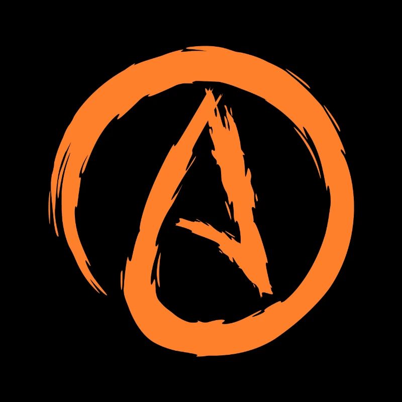 Atheismus Symbol Atheist Darwin Evolution Geschenk