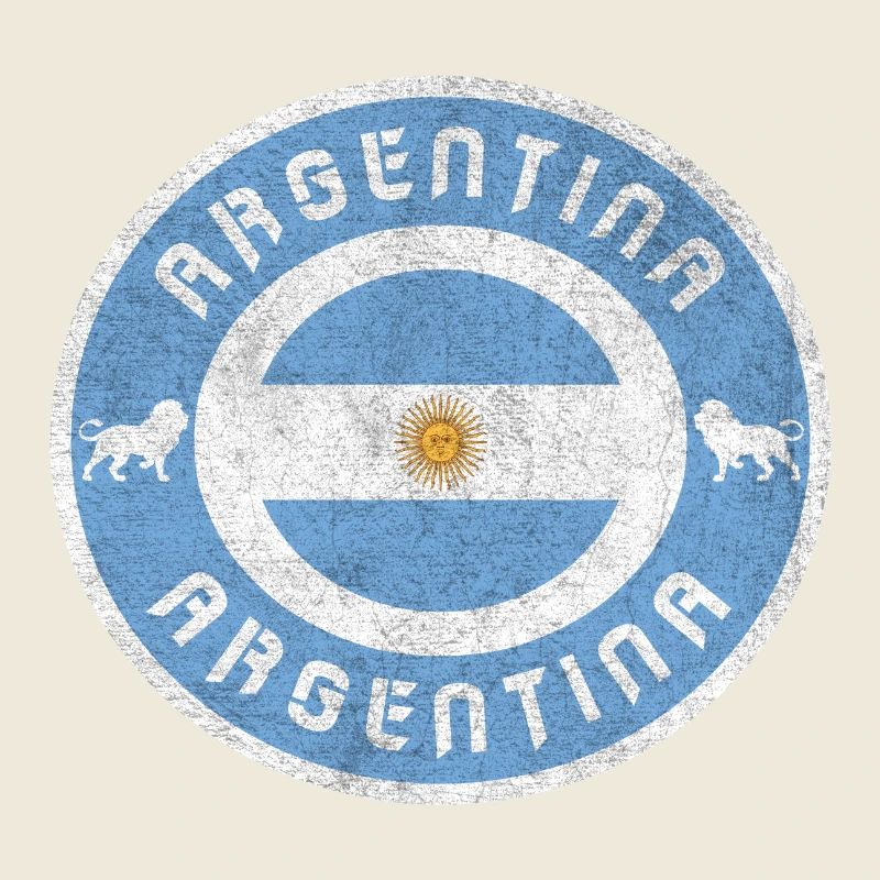 Argentinien Vintage Design mit Flagge / Geschenk