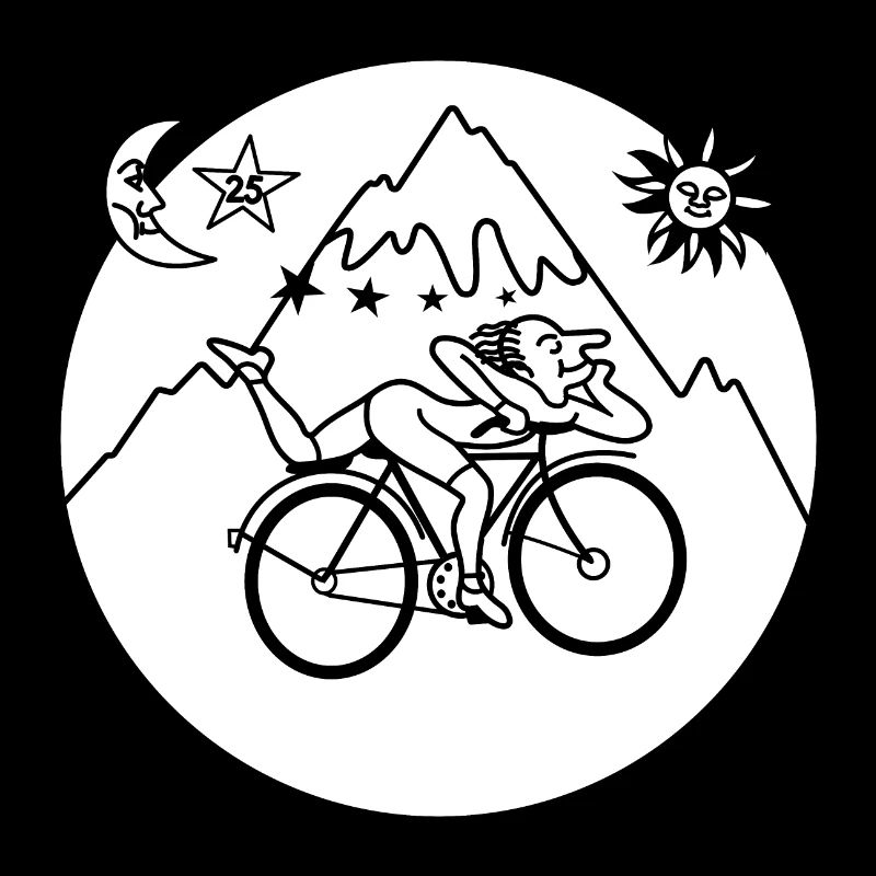 Albert Hofmann LSD 1943 Circle Noir & Blanc