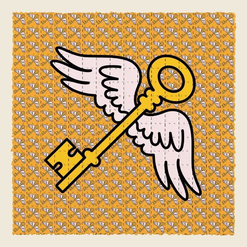 Feuille de Buvard de LSD Flying Keys