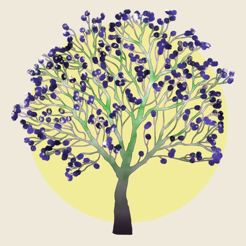 Arbre, violet