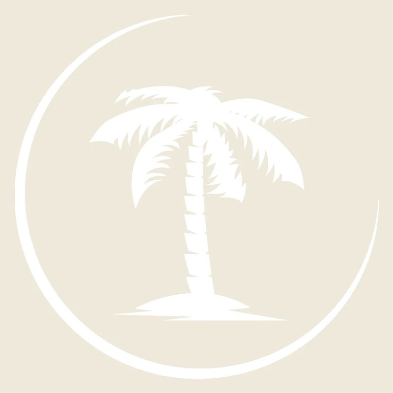 palmier palmier d’été symbole de plage icône de logo