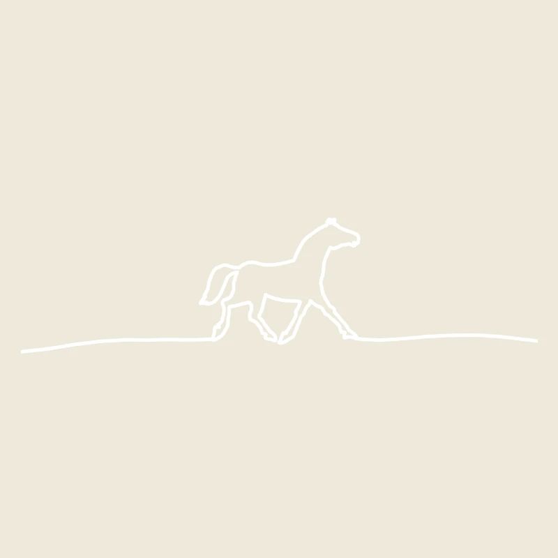 süßes Pferd - Abstrakt Linien Pferd Geschenkidee