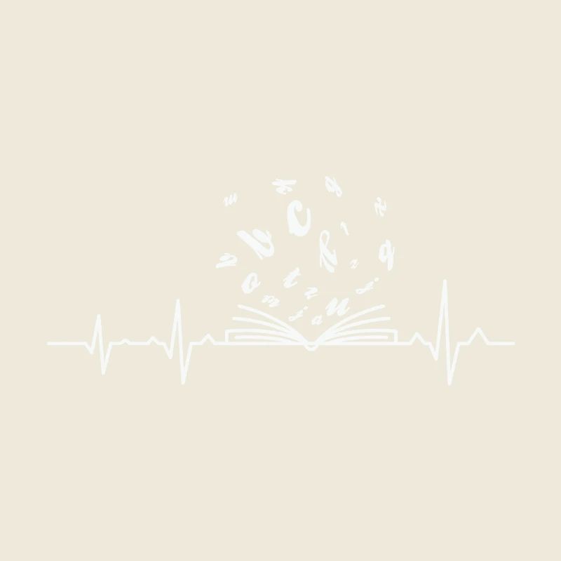 Heartbeat Book Reader Book Lover