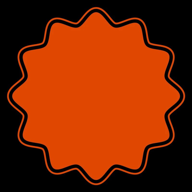 Emblem | Form | Stern runde Ecken (Vectorgraphic)