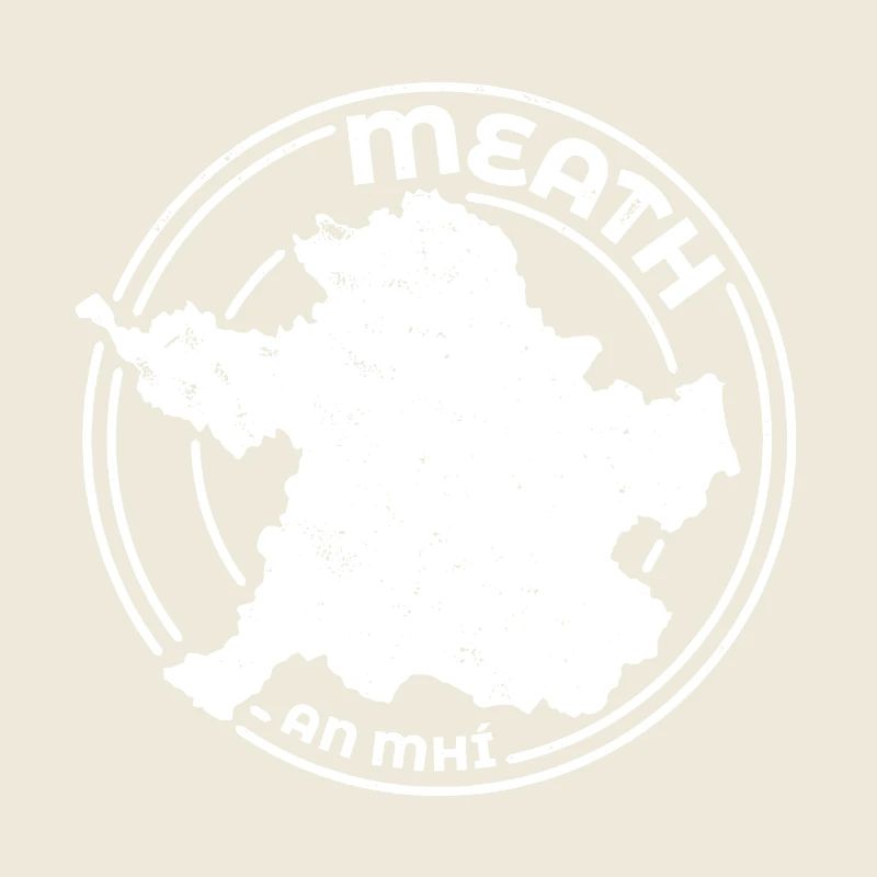 Meath Ireland Map | County Outline Stamp