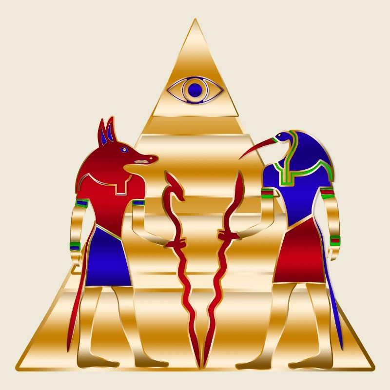 Pyramide antique des dieux égyptiens