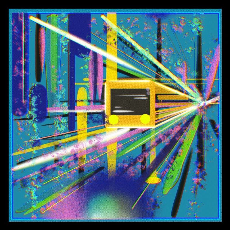 Abstrakte U-Bahn Berlin Graffiti Design