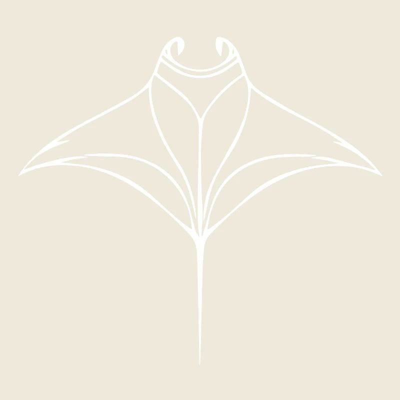 Manta rays in elegant flight