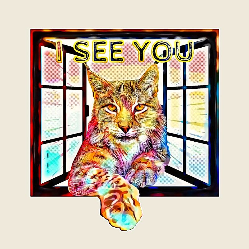 Le lynx avec sa perspective