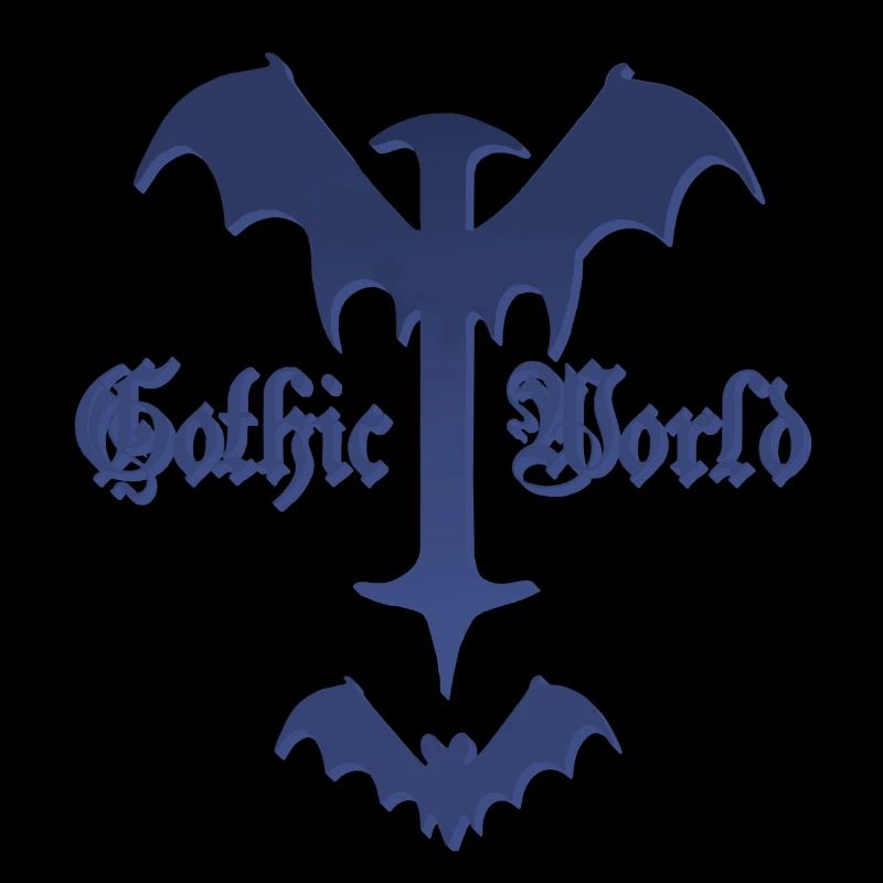 gothic design, Sprüche, Kreuze, Dämonenflügel