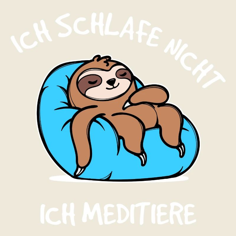 Chillen Statement Faultier Schlafen Faul Tier