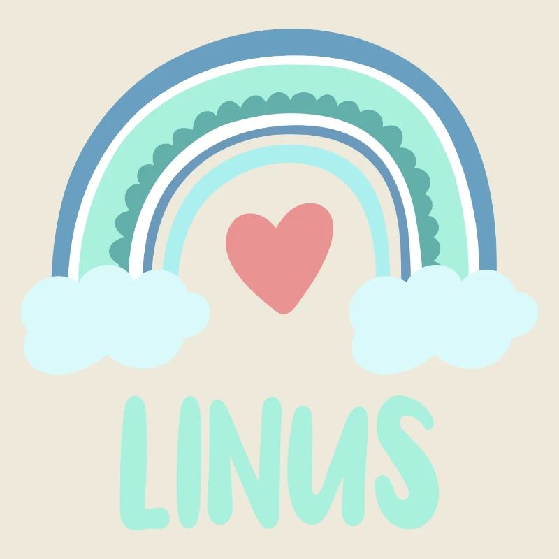 Linus Name Regenbogen Baby