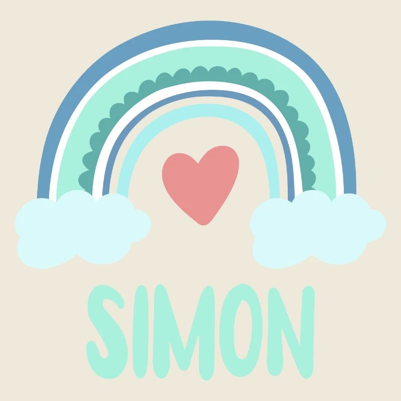 Simon Name Rainbow Baby