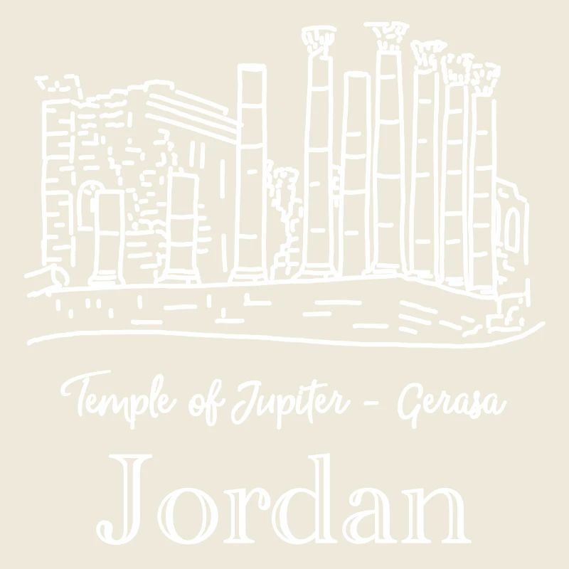 Jordan, Jerash, Temple of Jupiter