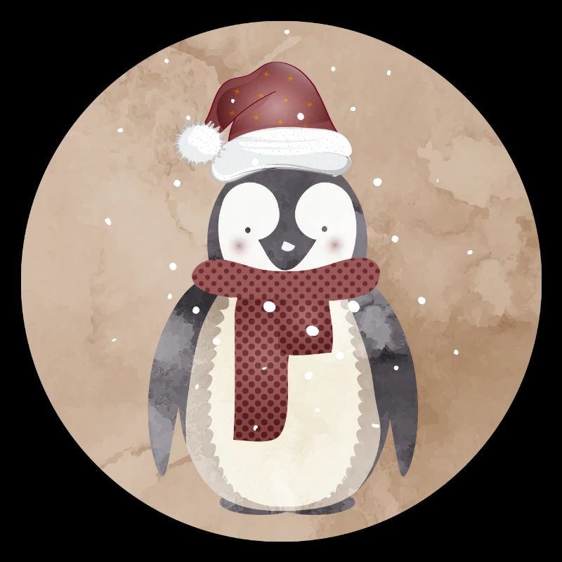 pingouin mignon du Père Noël pour Noël