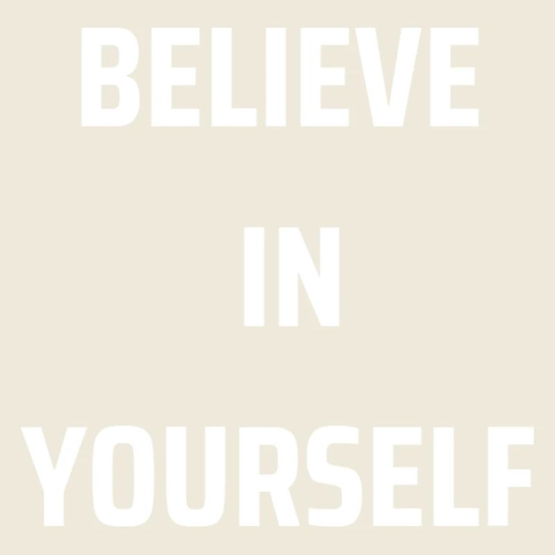 Glaube an dich Selbst Typografie