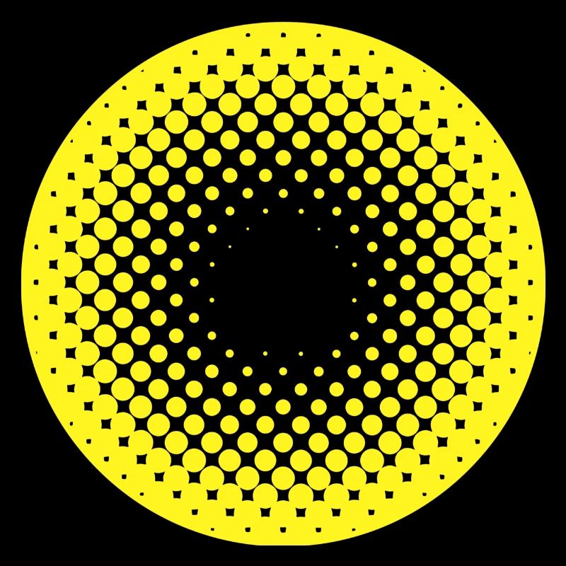 Sonnenkreis Halftone Muster